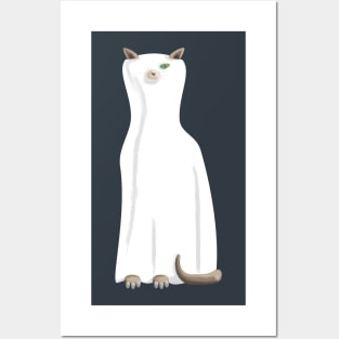 Ghostly Cat Posters and Art